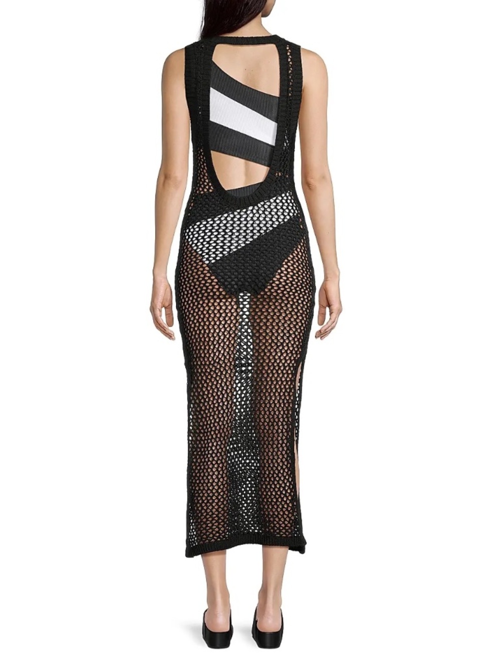 NWT Beach Riot Holly Net Cover Up Midi Dress | Size Large - Picture 3 of 10